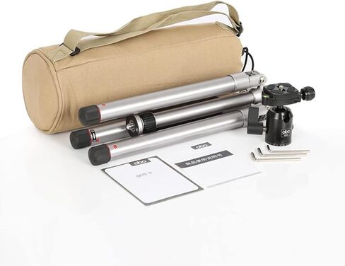 حامل ثلاثي محمول صغير الحجم OBO N2+B200 مع رأس دوار 360 درجة للكاميرا الرقمية (فضي) in Kuwait