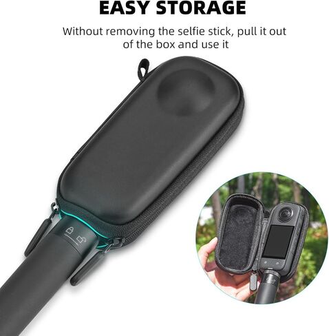 حافظة لملحقات Insta360 X3، غطاء حماية من السيليكون وواقي عدسة يحمل حقيبة محمولة مع حزام معصم لملحقات كاميرا Insta 360 One X3 in Saudi Arabia