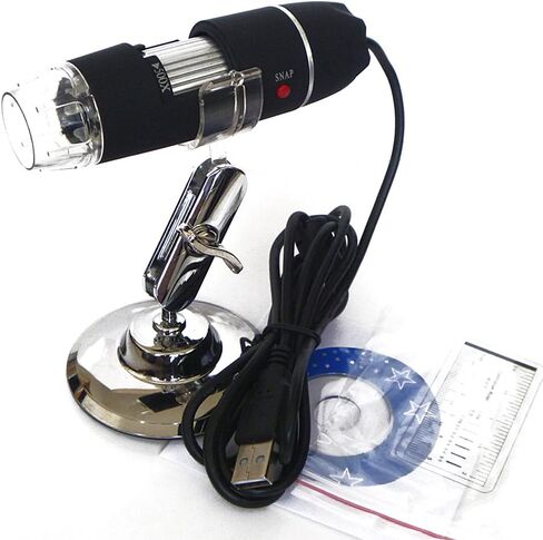 محمول 50X-500X التكبير 8-LED USB مجهر رقمي المنظار مع حامل للتعليم التفتيش البيولوجي in Saudi Arabia