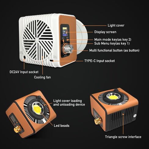 2700K -7500K 150W cob Pocket Fill Light BI Color for Studio Shooting LED COB Lights withLive Stream/Makeup/YouTube Video/TikTok/Wedding (softbox) in Saudi Arabia