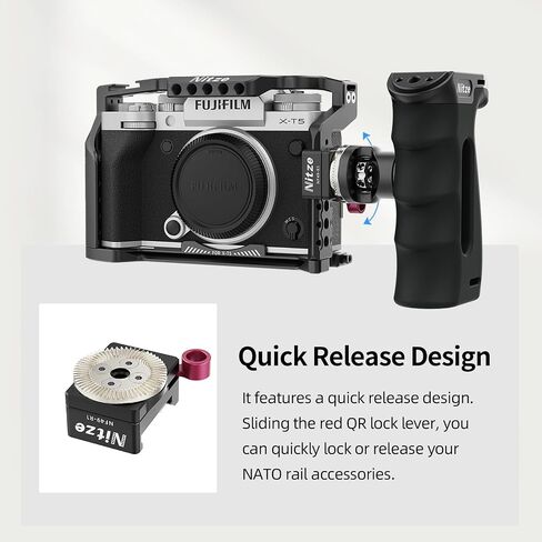 Nitze مشبك الناتو سريع التحرير مع ARRI Rosette، ذكر/أنثى ARRI Rosette قابل للتبديل - NF49-R1 in Saudi Arabia