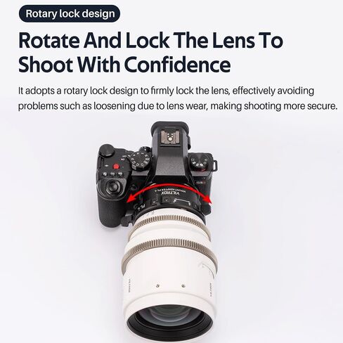VILTROX PL-E محول عدسة محول العدسة الدائري مع قفل دوار متوافق مع عدسة تركيب PL لكاميرات Sony E/NEX Mount Cameras A7S3/FS7/5/FX9/A7R4/R3/a Series/Nex Series in Saudi Arabia