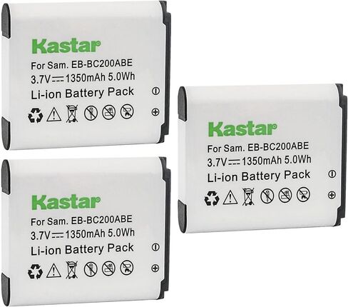 Kastar Battery 1-Pack Replacement for Samsung EB-BC200, EB-BC200ABE, EB-BC200ABK, EB-BC200ABUGUS, GH43-04604A, Samsung Gear 360, SM-C200, SM-C200NZWAXAC, SM-C200NZWAXAR (US Model), MSIP-CMM-SEC-SMC200 in Saudi Arabia