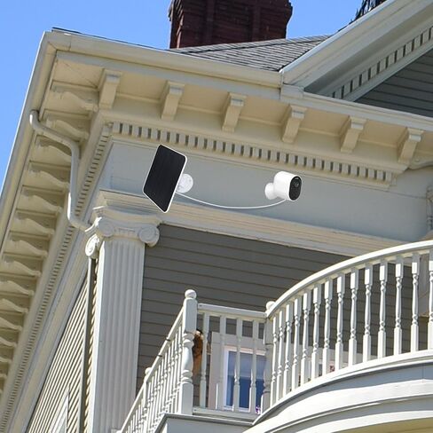 لوحة شمسية 5 واط لكاميرا الأمان متوافقة مع Arlo Pro 4، Arlo Pro 5S، Pro 3، Ultra 2، كاميرات فائقة، لوحة شمسية مقاومة للماء مع حامل قابل للتعديل 90 درجة، كابل شحن 9.8 قدم in Kuwait