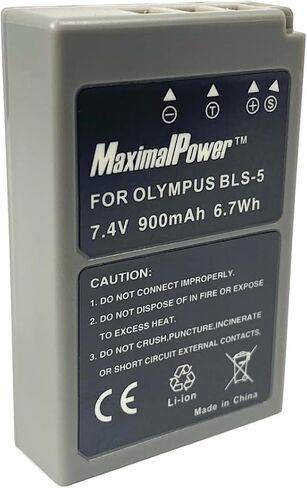 Maximal Power DB OLY BLS-5 Replacement Battery Olympus BLS-5 for Olympus E-PL2 Camera in Saudi Arabia