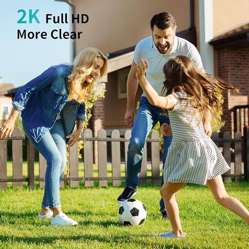 Light Bulb Security Camera, Dual-Band 360° Color Night Vision 2K Security Cameras Wireless Motion&Siren Alert Work with Alexa Camera for Outdoor/Indoor Home in Saudi Arabia