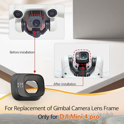 ل DJI Mini 4 Pro Gimbal إطار الكاميرا استبدال Mini 4 Pro كاميرا ذات محورين عدسة غطاء إطاري غطاء ملحقات طائرة بدون طيار أجزاء in Kuwait