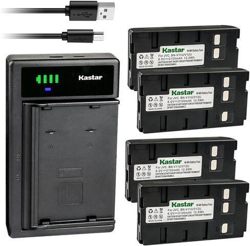 Kastar Smart USB Battery Charger Replacement for JVC GR-AXM670U GR-AXM70U GR-AXM700U GR-AXM710U GR-AXM740U GR-AXM745U GR-AXM750U GR-AXM750US GR-AXM755US GR-AXM80U GR-AXM88UM GR-AXM800U in Saudi Arabia