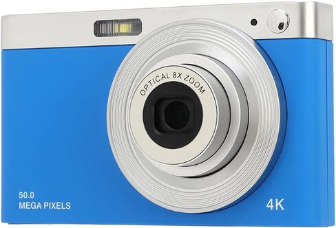 Digital Camera, 4K 2.88 Inch HD IPS Screen 50MP 16X Zoom Vlogging Digital Camera, Built in Flash 750mAh Portable Compact Retro Camera for Travel Vlogging (Black) in Saudi Arabia