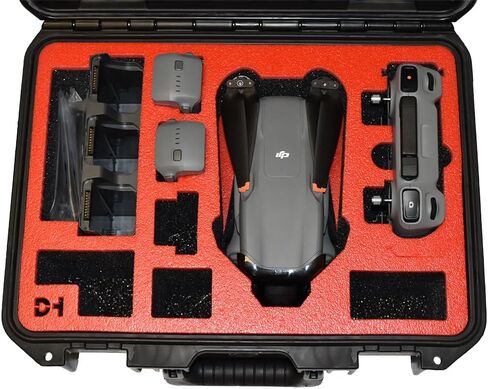 Pelican Case - Compatible with DJI AIR 3 Drone with Fly More Kit Accessories. Also fits any one of these compatible Controllers: RC-N1, RC, RC2, RC Pro or Smart Controller. in Saudi Arabia