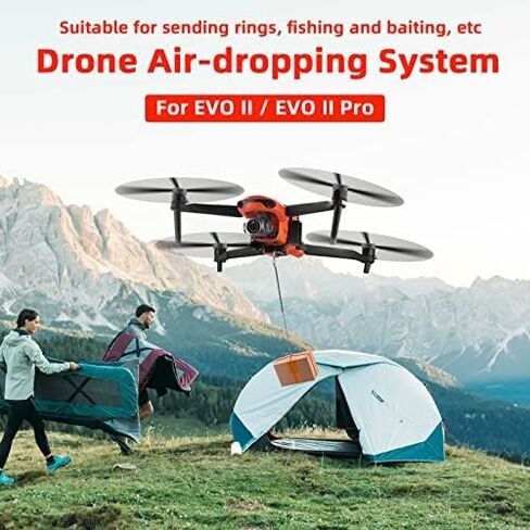 تسليم الحمولة الصافية بدون طيار من O'woda لـ Autel EVO II - مشبك Airdrop لصيد الأسماك وحفلات الزفاف والبحث والإنقاذ - متوافق مع ملحقات Autel EVO II/EVO II Pro in Kuwait