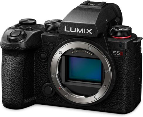 Panasonic LUMIX S5II Mirrorless Camera, with 20-60mm F3.5-5.6 L Mount Lens Bundle with 2X 64Gb Memory Card + Video LED Light + Rode Microphone + Vlogging Tripod + More Accessories in Saudi Arabia