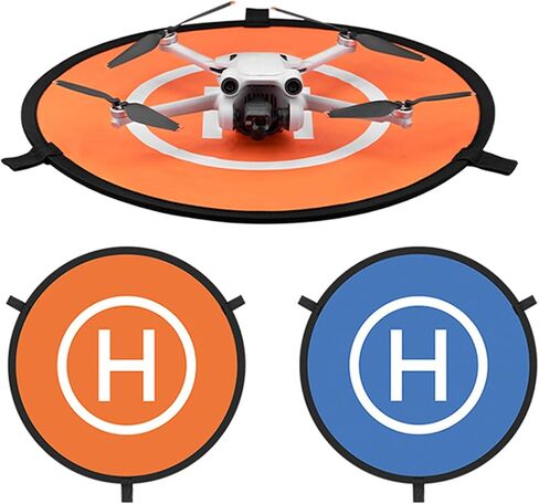 وسادة هبوط Air 3 بدون طيار، منصات إطلاق قابلة للطي مقاس 55 سم/21.65 بوصة لـ DJI Air 3/Mini 3/Mini SE/Mavic 2/Mavic Pro وMini Drones مزدوجة الجوانب مضيئة كوادكوبتر RC ملحقات طائرات الهليكوبتر RC in Saudi Arabia