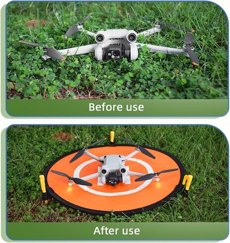 وسادة هبوط Air 3 بدون طيار، منصات إطلاق قابلة للطي مقاس 55 سم/21.65 بوصة لـ DJI Air 3/Mini 3/Mini SE/Mavic 2/Mavic Pro وMini Drones مزدوجة الجوانب مضيئة كوادكوبتر RC ملحقات طائرات الهليكوبتر RC in Saudi Arabia
