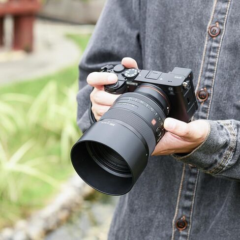 غطاء عدسة لعدسة Sony FE مقاس 85 مم f/1.4 GM، واقي ظل العدسة ذو الوجهين يحل محل غطاء Sony ALC-SH142، متوافق مع فلتر 77 مم أو غطاء العدسة in Kuwait