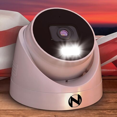 Night Owl Add On Wired IP 4K HD Indoor/Outdoor Deterrence Dome Cameras with 2-Way Audio (2 Pack) in Saudi Arabia