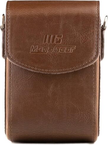 MegaGear MG1496 Sony Cyber-Shot Dsc-Rx100 Vı, Dsc-Rx100 V, Dsc-Rx100 Iv, Dsc-Rx100 Iıı Leather Camera Case With Strap - Black in Saudi Arabia