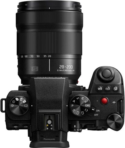 Panasonic LUMIX S5II Mirrorless Camera with LUMIX-S Series 28-200mm F4-7.1 Macro O.I.S. Lens Bundle with 64Gb Memory Card + Camara Bag + Vlogging Tripod + Cleaning Kit + More Accessories in Saudi Arabia
