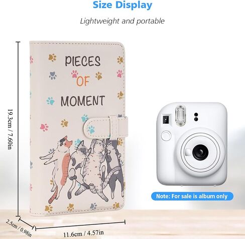 96 Pockets Photo Album for Fujifilm Instax Mini 11 90 70 9 8+ 8 LiPlay Instant Camera, Polaroid Snap SnapTouch PIC-300 Z2300 Instant Camera & Zip Instant Printer (kitten D) in Saudi Arabia
