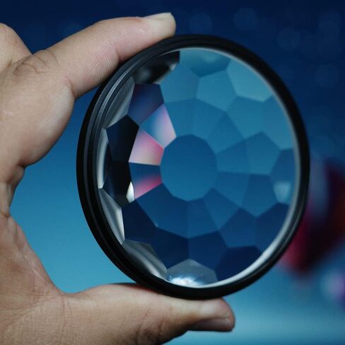ZZQ&CCF 58mm Kaleidoscope Filter Effects Filter Prism Crystal Glass SLR filter with Multi Refraction and Variable Number of Photographic Subjects in Saudi Arabia