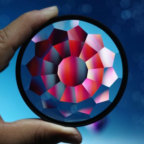 ZZQ&CCF 58mm Kaleidoscope Filter Effects Filter Prism Crystal Glass SLR filter with Multi Refraction and Variable Number of Photographic Subjects in Saudi Arabia