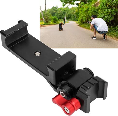 Phone Holder Cell Phone Clamp Holder Cold Shoe Mount NATO Rail Bracket for Photo Devices in Saudi Arabia