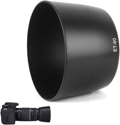 غطاء غطاء العدسة ET-60 لكاميرا Canon EF90-300mm F4.5-5.6 USM، EF-S 55-250mm f/4-5.6 is II، EF-S 55-250mm f/4-5.6 is (ليس STM) in Kuwait