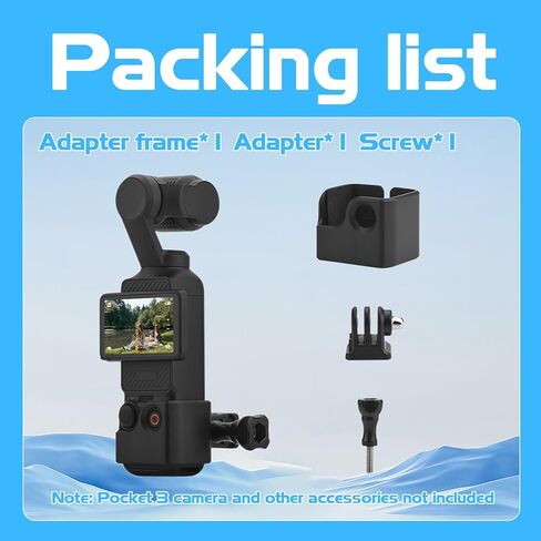 محول توسيع O'woda Pocket 3، حامل إطار ثابت للكاميرا متعدد الاستخدامات وحامل كاميرا لملحقات DJI OSMO Pocket 3 in Kuwait