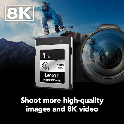 Lexar 80GB Professional CFexpress Type A Gold Series Memory Card, Up to 900MB/s Read, Cinema-Quality 8K Video, Rated VPG 400 (LCAGOLD080G-RNENG) in Saudi Arabia