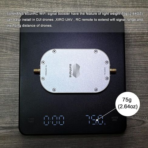معزز إشارة واي فاي eSunRC RC، 5.8 جيجا هرتز و2.4 جيجا هرتز ثنائي النطاق 2000 ميجاوات 33 ديسيبل متر، معزز مكرر للإشارة اللاسلكية لـ DJI RC Drones Yuneec UAV in Kuwait