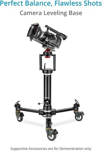 PROAIM Camera Support Leveling Base. Comes with Mitchell & 3/8" Base Mount. Payload up to 30kg/66lb. Swivel 360° with Inclination of up to 27°. (P-LB1-01) in Saudi Arabia