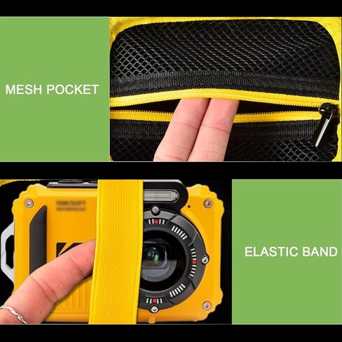 حقيبة حمل صلبة من ALKOO متوافقة مع كاميرا KODAK PIXPRO WPZ2 القوية المقاومة للماء والصدمات والغبار وكاميرا واي فاي الرقمية وملحقاتها، حامل تخزين لبطاقة ذاكرة SD/بطارية بديلة - صندوق فقط in Kuwait