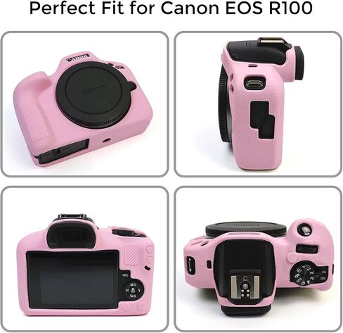 Ydoudou Accessory for Canon EOS R100 Case, Soft Silicone Protective Case for Canon EOS R100 EOSR100 Camera, Lightweight EOS R100 Camera Case Grip - Black in Kuwait