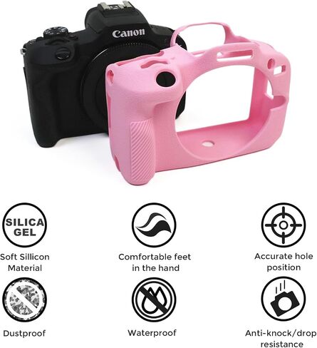 Ydoudou Accessory for Canon EOS R100 Case, Soft Silicone Protective Case for Canon EOS R100 EOSR100 Camera, Lightweight EOS R100 Camera Case Grip - Black in Kuwait