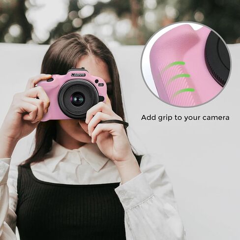 Ydoudou Accessory for Canon EOS R100 Case, Soft Silicone Protective Case for Canon EOS R100 EOSR100 Camera, Lightweight EOS R100 Camera Case Grip - Black in Kuwait