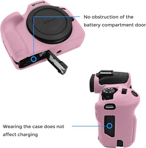 Ydoudou Accessory for Canon EOS R100 Case, Soft Silicone Protective Case for Canon EOS R100 EOSR100 Camera, Lightweight EOS R100 Camera Case Grip - Black in Kuwait