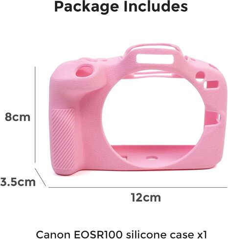 Ydoudou Accessory for Canon EOS R100 Case, Soft Silicone Protective Case for Canon EOS R100 EOSR100 Camera, Lightweight EOS R100 Camera Case Grip - Black in Kuwait
