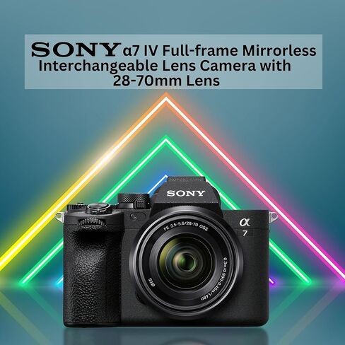 كاميرا Sony Alpha 7 IV ذات الإطار الكامل وعدسة قابلة للتبديل بدون مرآة مع مجموعة عدسات 28-70 مم مع 17-50 مم F/4 Di III VXD، وبرامج تحرير، وبطاقة SD سعة 128 جيجابايت، وملحقات (7 عناصر) in Saudi Arabia