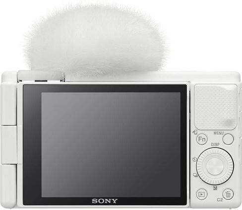 Sony ZV-1 Digital Camera (White) (DCZV1/W) + 64GB Memory Card + Case + Card Reader + Flex Tripod + Memory Wallet + Cap Keeper + Cleaning Kit (Renewed) in Saudi Arabia