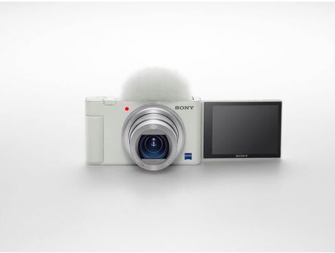 Sony ZV-1 Digital Camera (White) (DCZV1/W) + 64GB Memory Card + Case + Card Reader + Flex Tripod + Memory Wallet + Cap Keeper + Cleaning Kit (Renewed) in Saudi Arabia