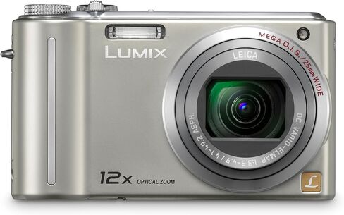 Panasonic Lumix DMC-ZS1 10MP Digital Camera with 12x Wide Angle MEGA Optical Image Stabilized Zoom and 2.7 inch LCD (Silver) (Renewed) in Saudi Arabia