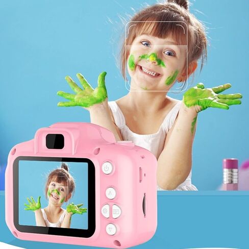 Camera Kids Camera Mini Kids Camer for Girls 2.0in IPS Color Portable Children's Digital Camera with Photo Video Function HD 1080P Children Camera with Neck Lanyard for New Year Pink in Saudi Arabia