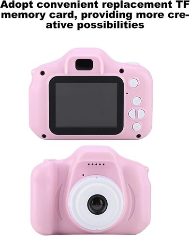 Camera Kids Camera Mini Kids Camer for Girls 2.0in IPS Color Portable Children's Digital Camera with Photo Video Function HD 1080P Children Camera with Neck Lanyard for New Year Pink in Saudi Arabia