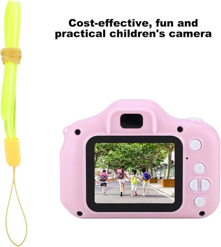 Camera Kids Camera Mini Kids Camer for Girls 2.0in IPS Color Portable Children's Digital Camera with Photo Video Function HD 1080P Children Camera with Neck Lanyard for New Year Pink in Saudi Arabia