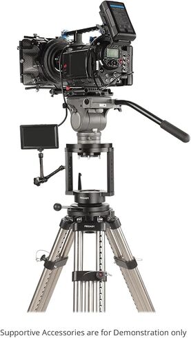 PROAIM Mitchell Riser Adapter Euro/Elemac Base Mount for Cinema Dolly, Bazooka & More. Heavy-Duty Height Riser with Accessory Mounting Options. Stable Camera Base, Payload 200kg/440lb (MA-293-00) in Saudi Arabia