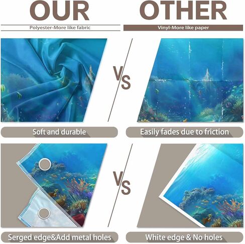 7x5ft Fabric Under The Sea Photography Backdrop Little Mermaid Underwater Background Ocean Princess Birthday Baby Shower Party Photo Tapestry Props in Saudi Arabia