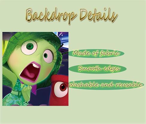 Inside Colorful Backdrop Birthday Party Decorations Banner 5x3ft Inside Out 2 Theme Banner for Party Cake Table Decorations Halloween Banner in Saudi Arabia