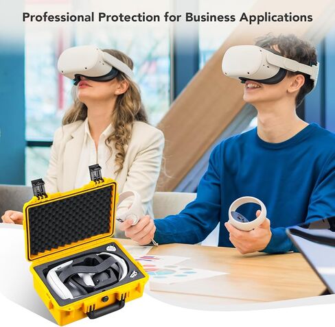Lykus Titan OQ200 Waterproof Hard Case, Works with Quest 3/Quest 2, Fit Official Elite Head Strap, Better Protection [CASE ONLY] in Saudi Arabia