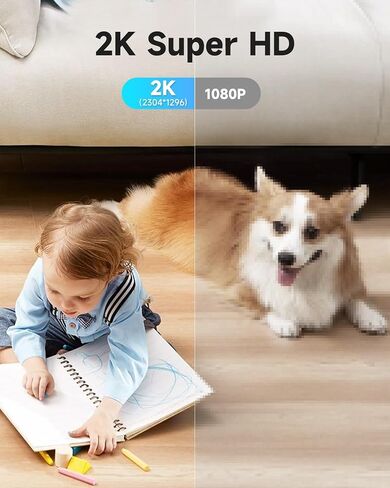 1080P 2.4g/5g Indoor Camera, Plug-in Cameras for Home Security w/Night Vision, Baby/Elder/Home Cameras Indoor with Phone App, Motion Detection, 2-Way Talk, WiFi Camera Compatible w/Alexa in Saudi Arabia