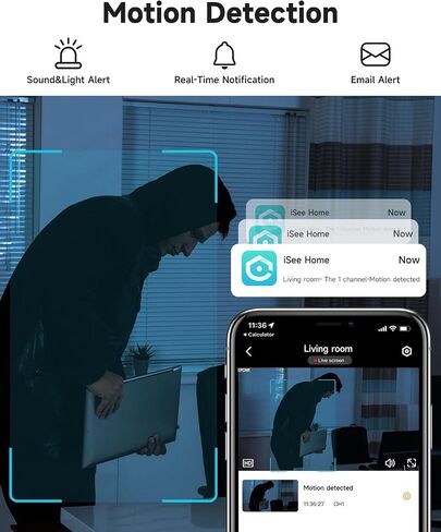 1080P 2.4g/5g Indoor Camera, Plug-in Cameras for Home Security w/Night Vision, Baby/Elder/Home Cameras Indoor with Phone App, Motion Detection, 2-Way Talk, WiFi Camera Compatible w/Alexa in Saudi Arabia
